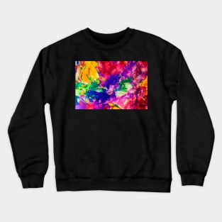 Abstract color swatches vibrant mix purple rose pink green yellow Crewneck Sweatshirt